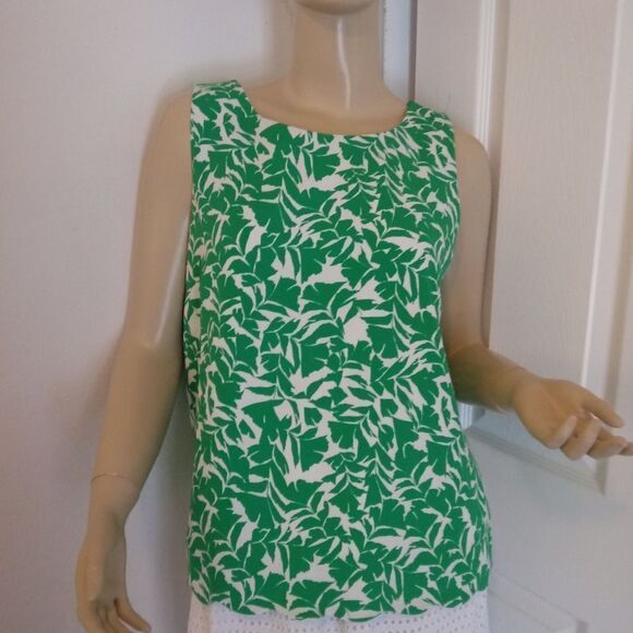 J.Crew Cross Back Scallop Hem Top - Picture 5 of 8